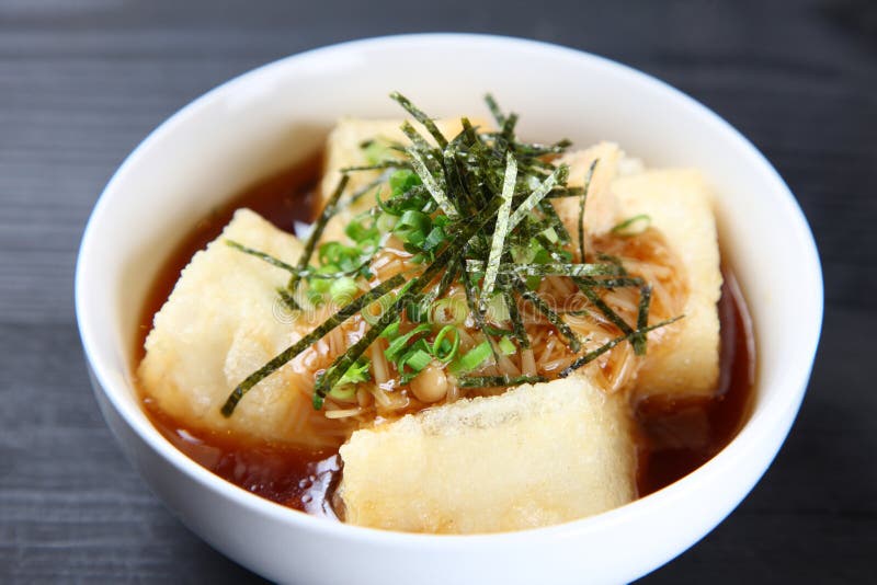Studio shot of agedashi dofu royalty free stock photo Studio shot of agedashi dofu royalty free stock photo